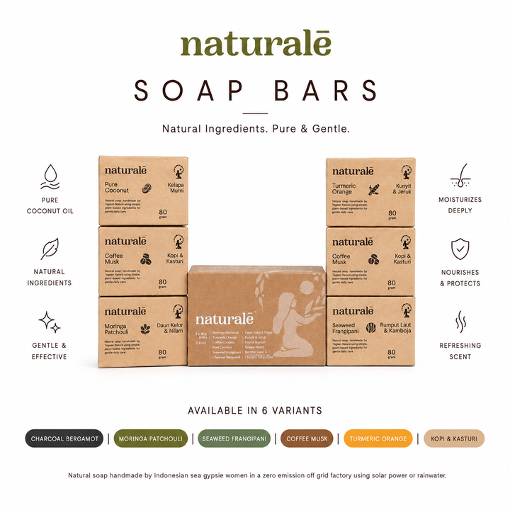 100% Natural Soap 6 Pack Mix Variants - Naturale